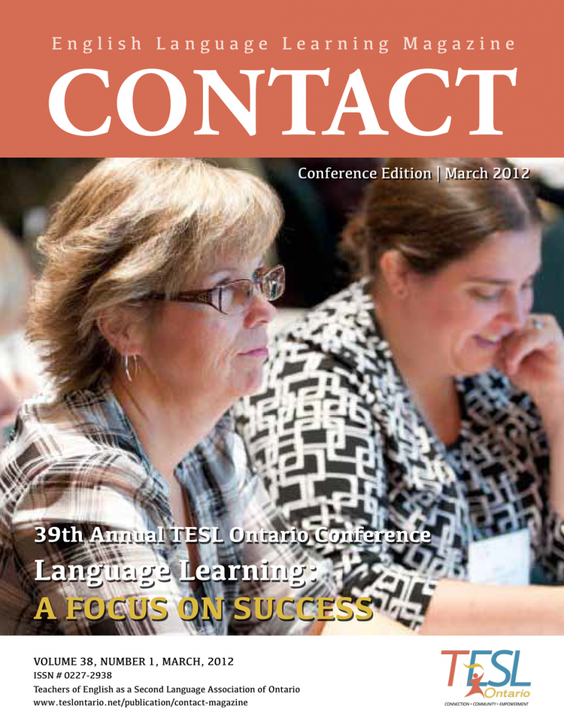 Contact Spring 2012 Issue Cover