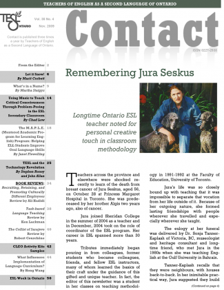 Contact Fall 2009 Issue Cover