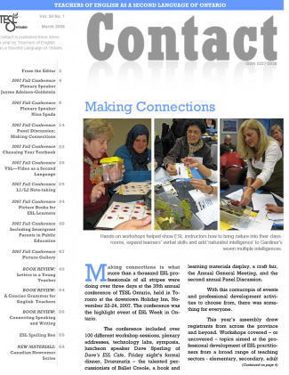 Contact Spring 2008 Issue Cover