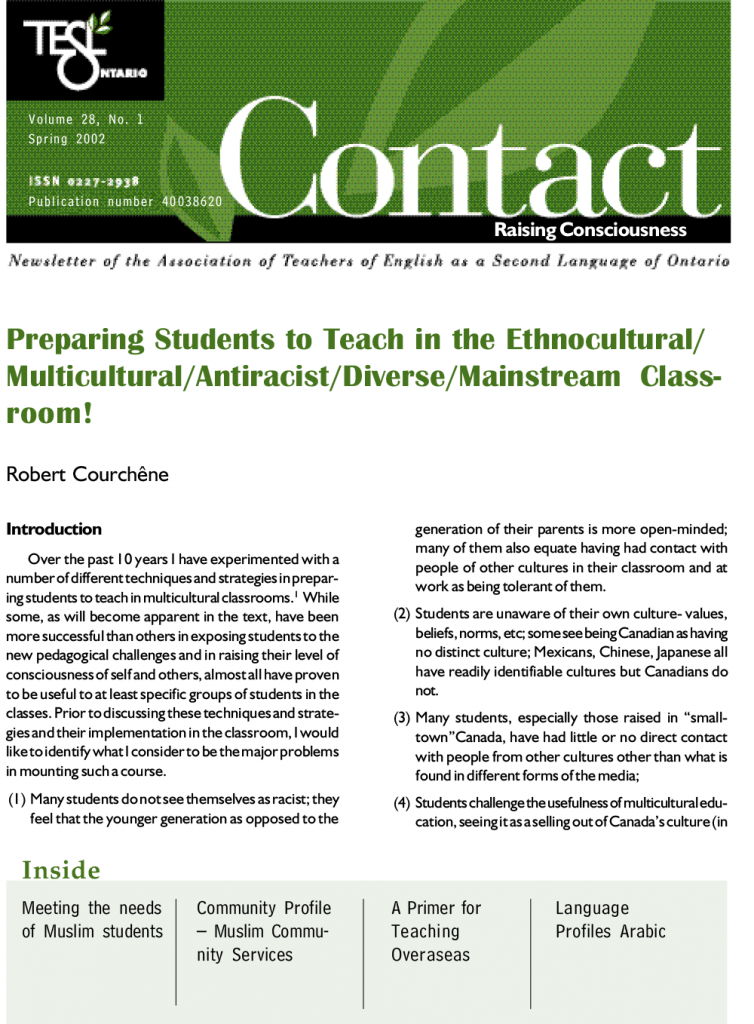 Contact Spring 2002 Issue Cover